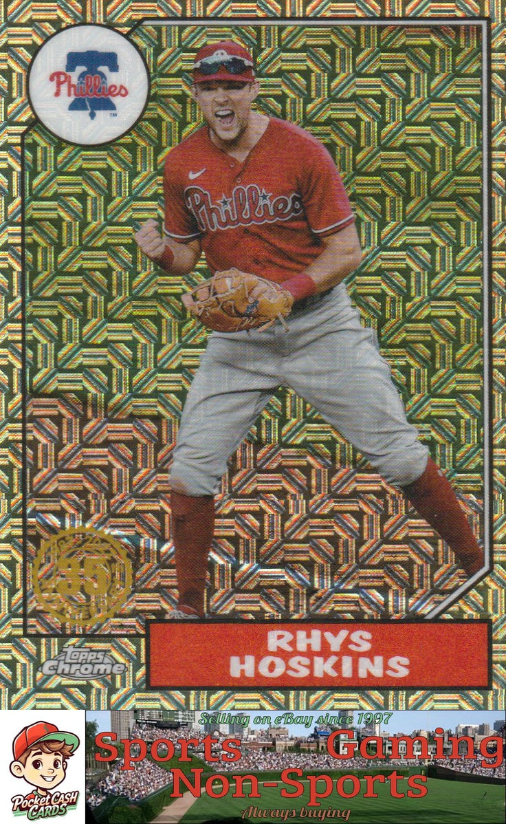 2022 Topps #T87C2-10 Rhys Hoskins 87 Baseball 35th Anniversary Chrome 007285