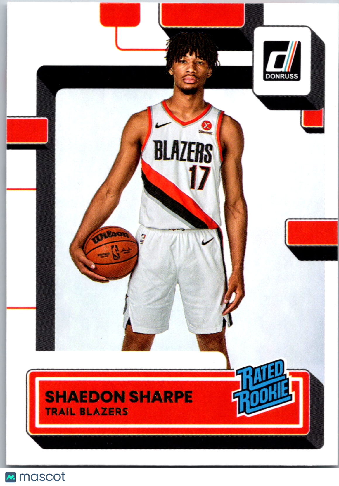 2022-23 Donruss Rated Rookie Shaedon Sharpe #207 | Portland Trail Blazers 009151