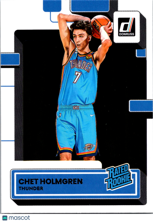 2022-23 Panini Donruss Rated Rookie Chet Holmgren #202 | Thunder 009150