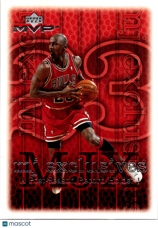 1999 Upper Deck MVP MJ Exclusives Michael Jordan #196 | Chicago Bulls 009134