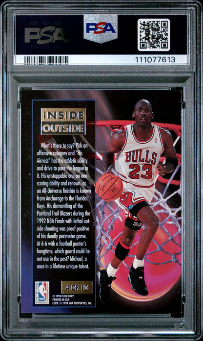 Michael Jordan 1993 Ultra Inside/Outside #4 PSA 7 Chicago Bulls